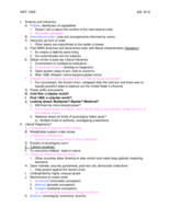 Week Two- Lecture Notes and Assigned Reading Notes