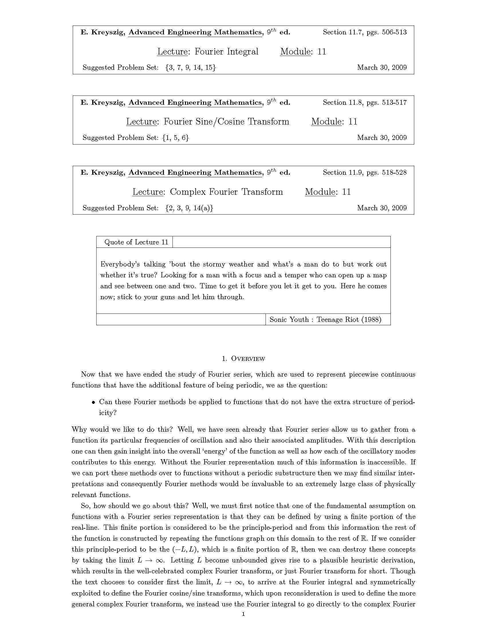 ADVANCED ENGINEERING MATHEMATI