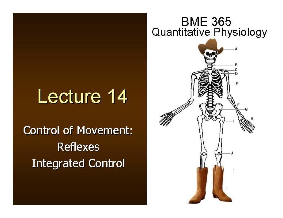 QUANTITATIVE ENGR PHYSIOL I