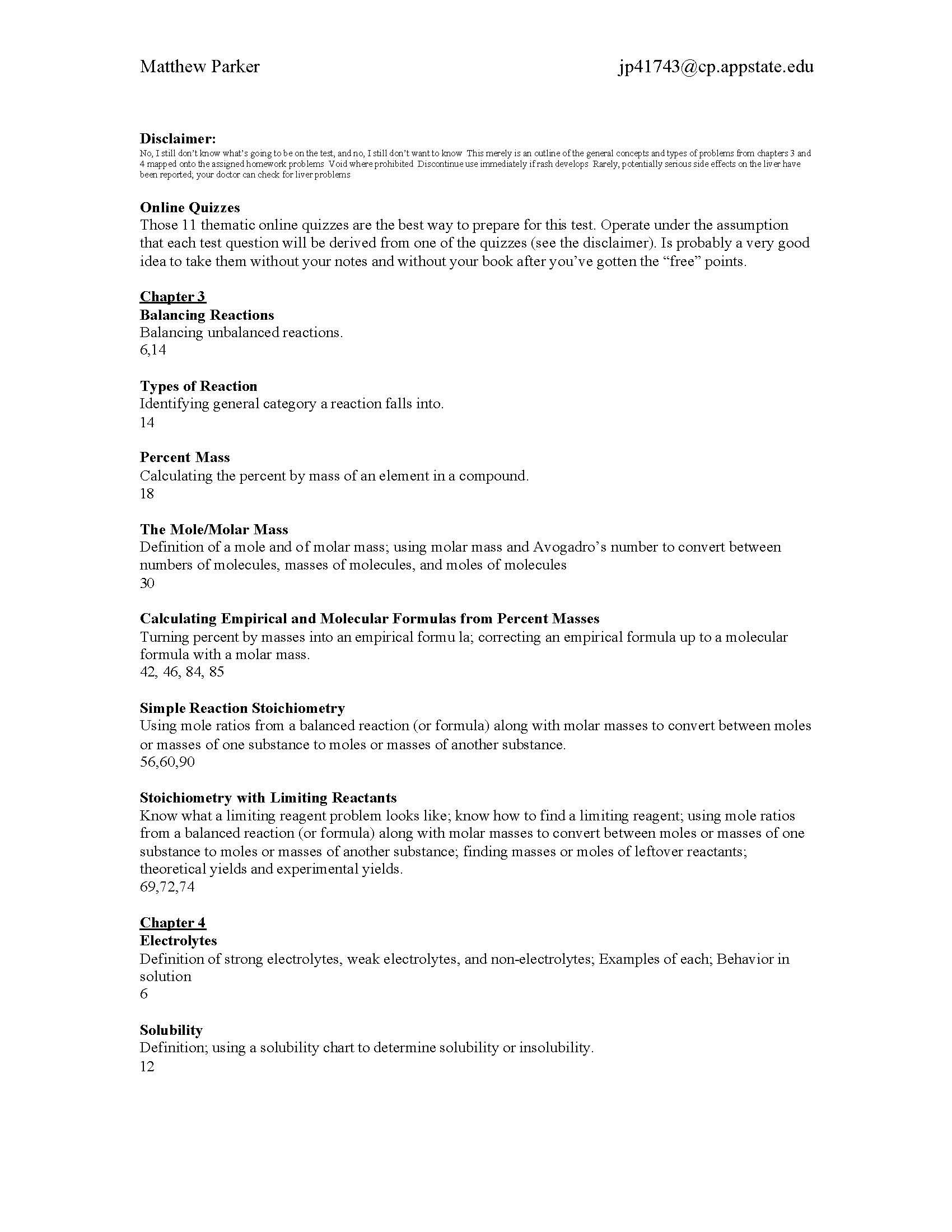 INTROD CHEMISTRY I