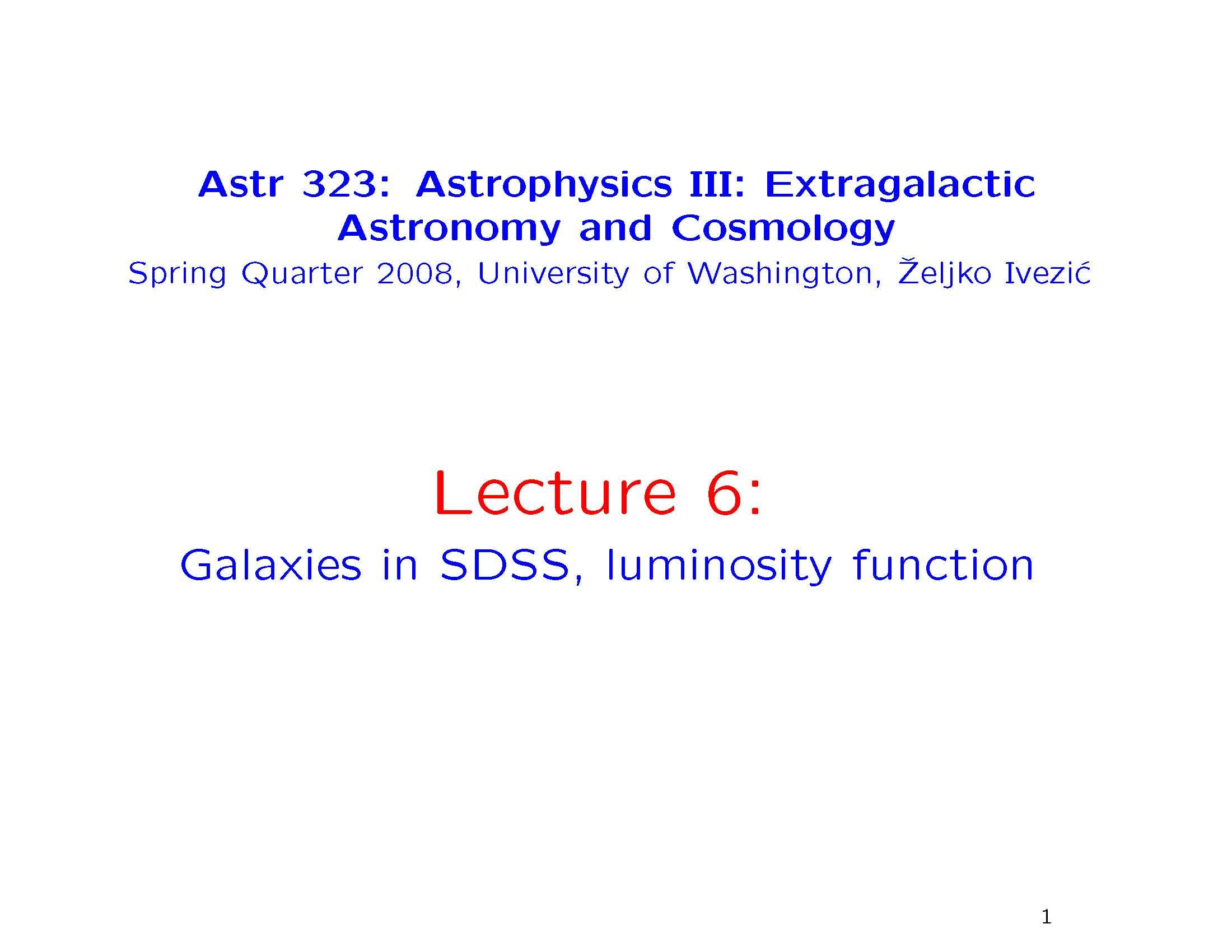 EXTN GALAXIES COSM