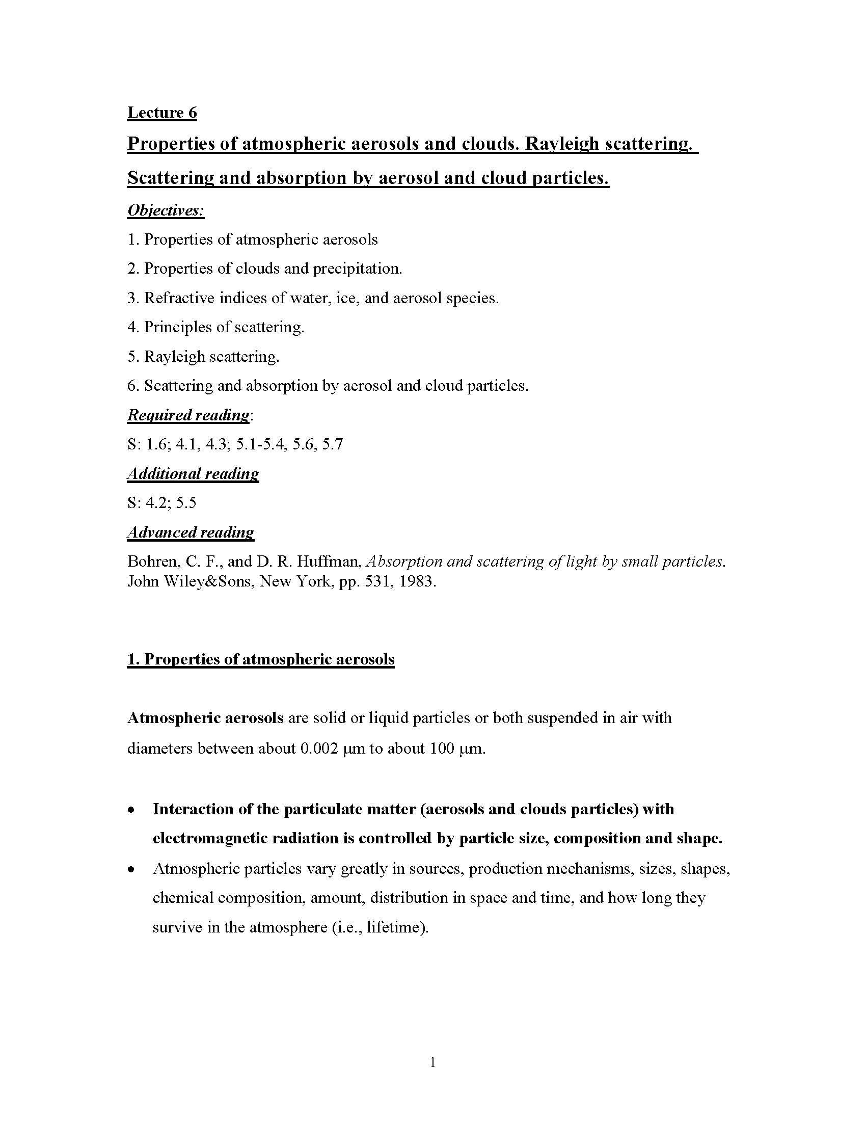 Remote Sens Atmos&Oceans