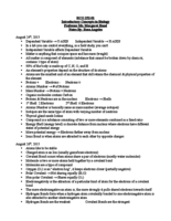 Week 2 Notes: August 24-28