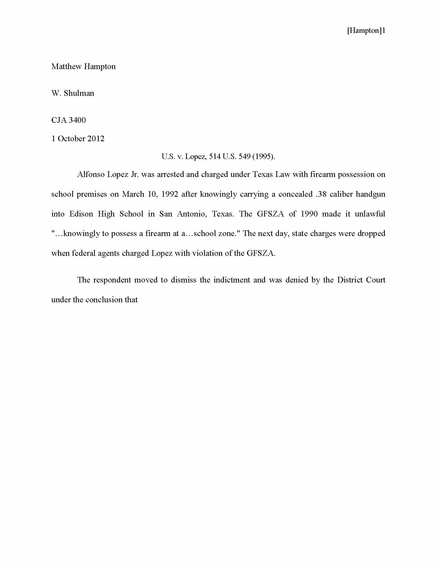 Constitutional Issues and Criminal Justice