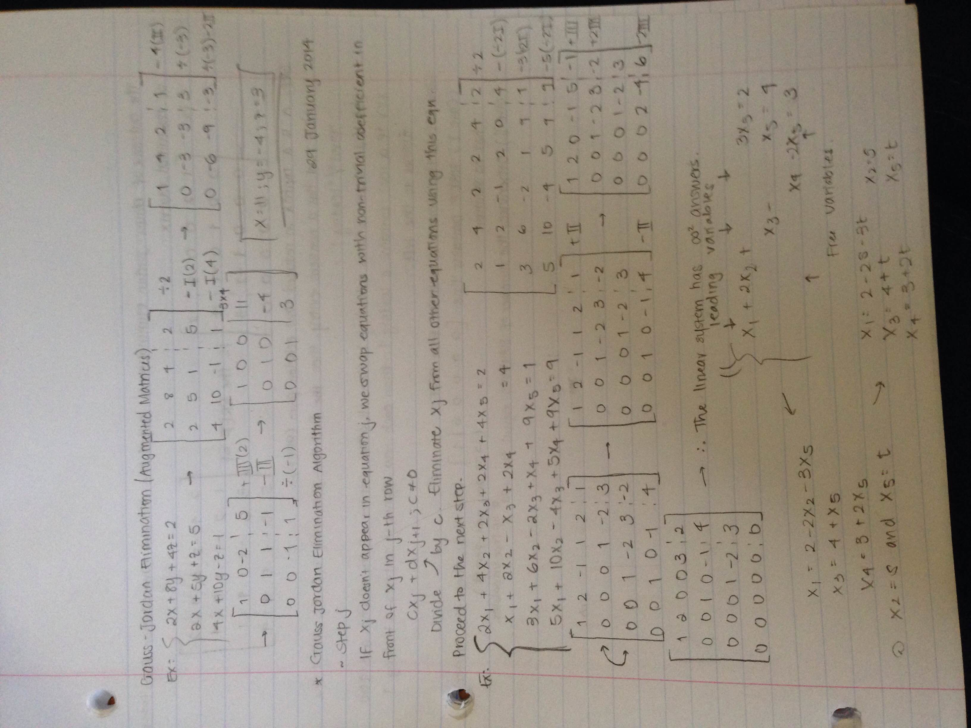 Gauss-Jordan Elimination