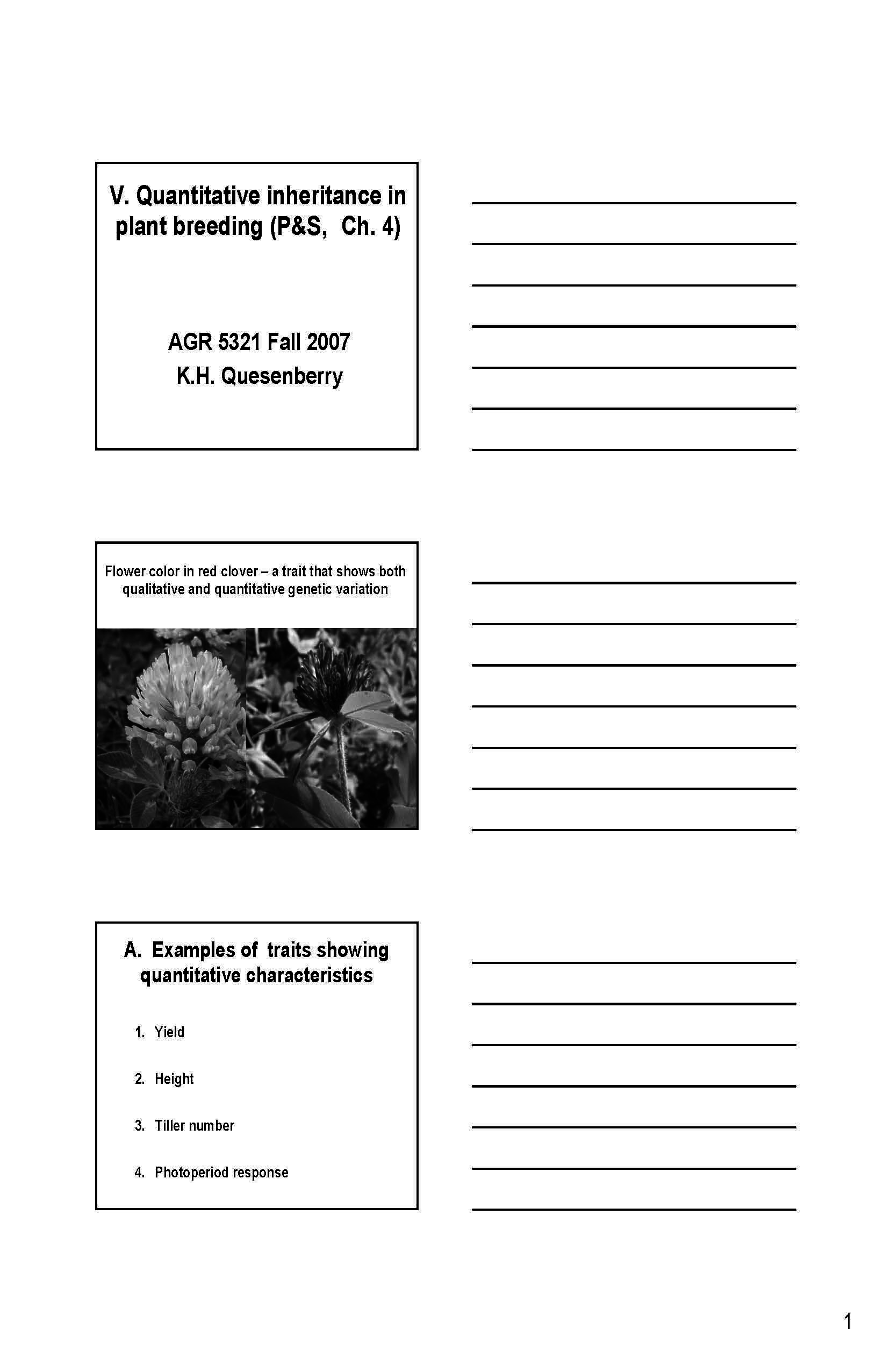GENETIC IMPROV PLANTS