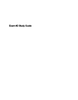 Study Guide for Exam #2