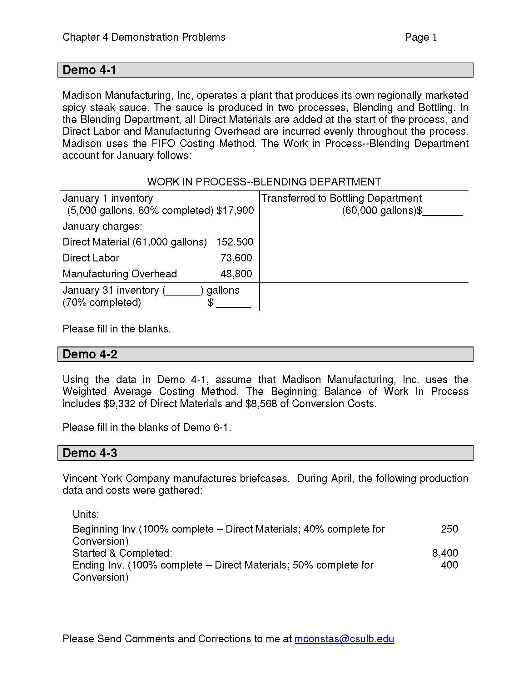 Cost Accounting for Managers
