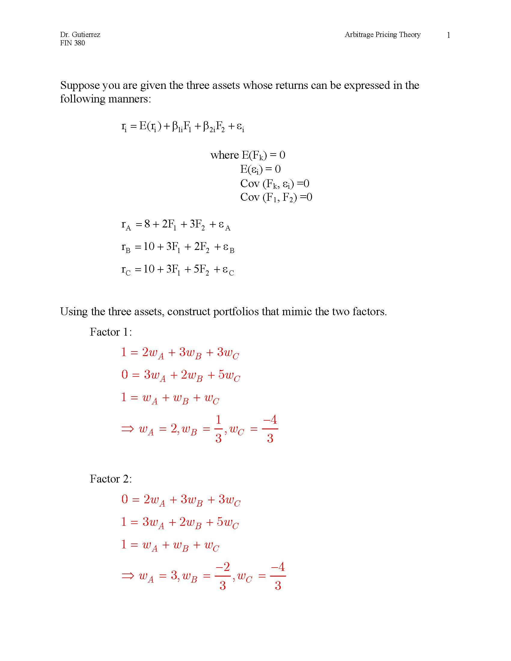 Finl Mkts & Investment