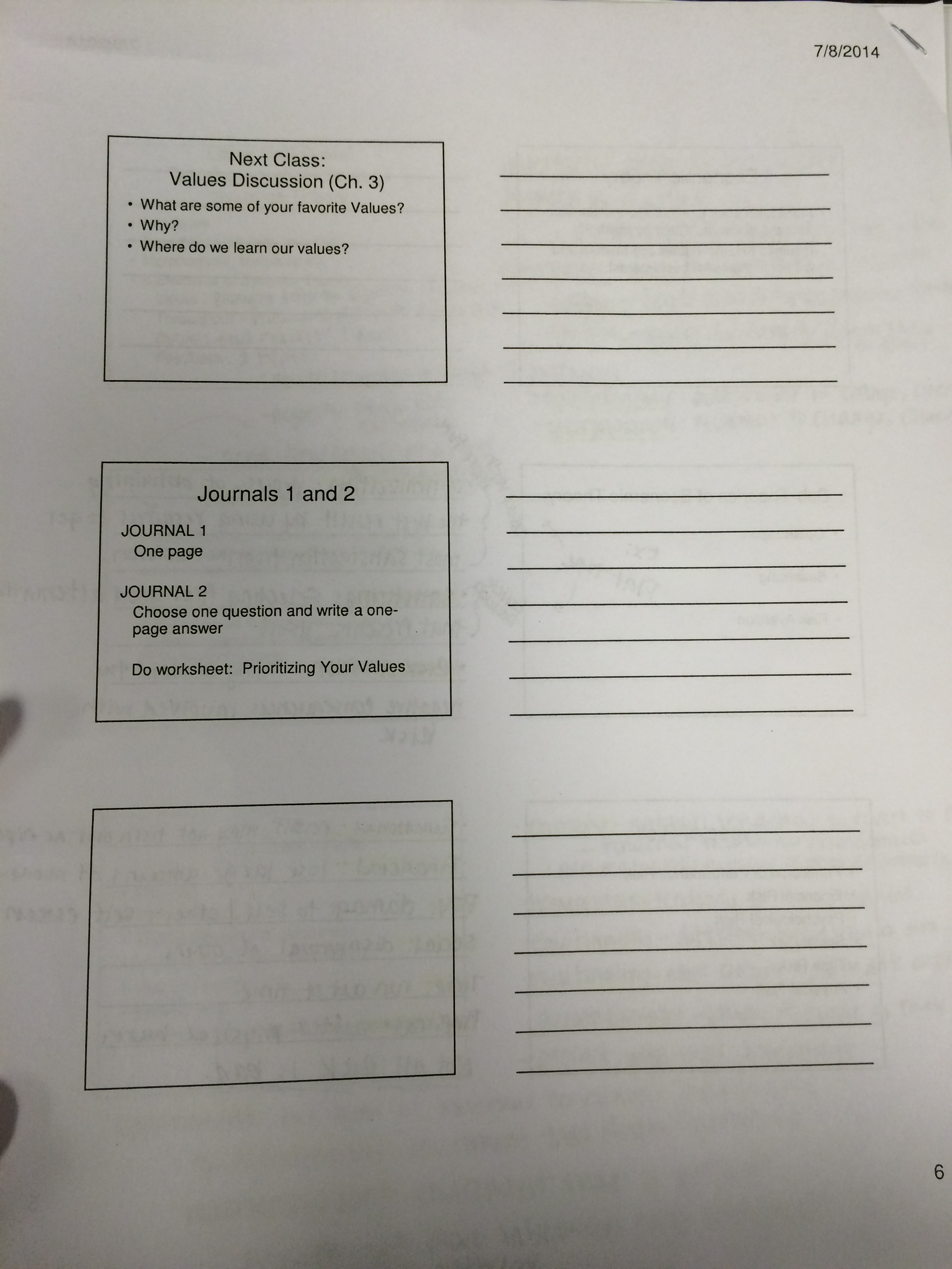 Lecture Notes and Study Guides