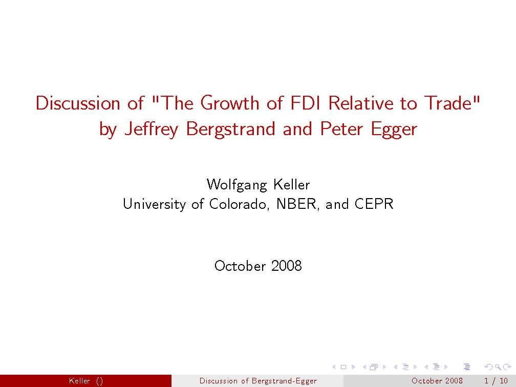 INTERNATIONAL TRADE