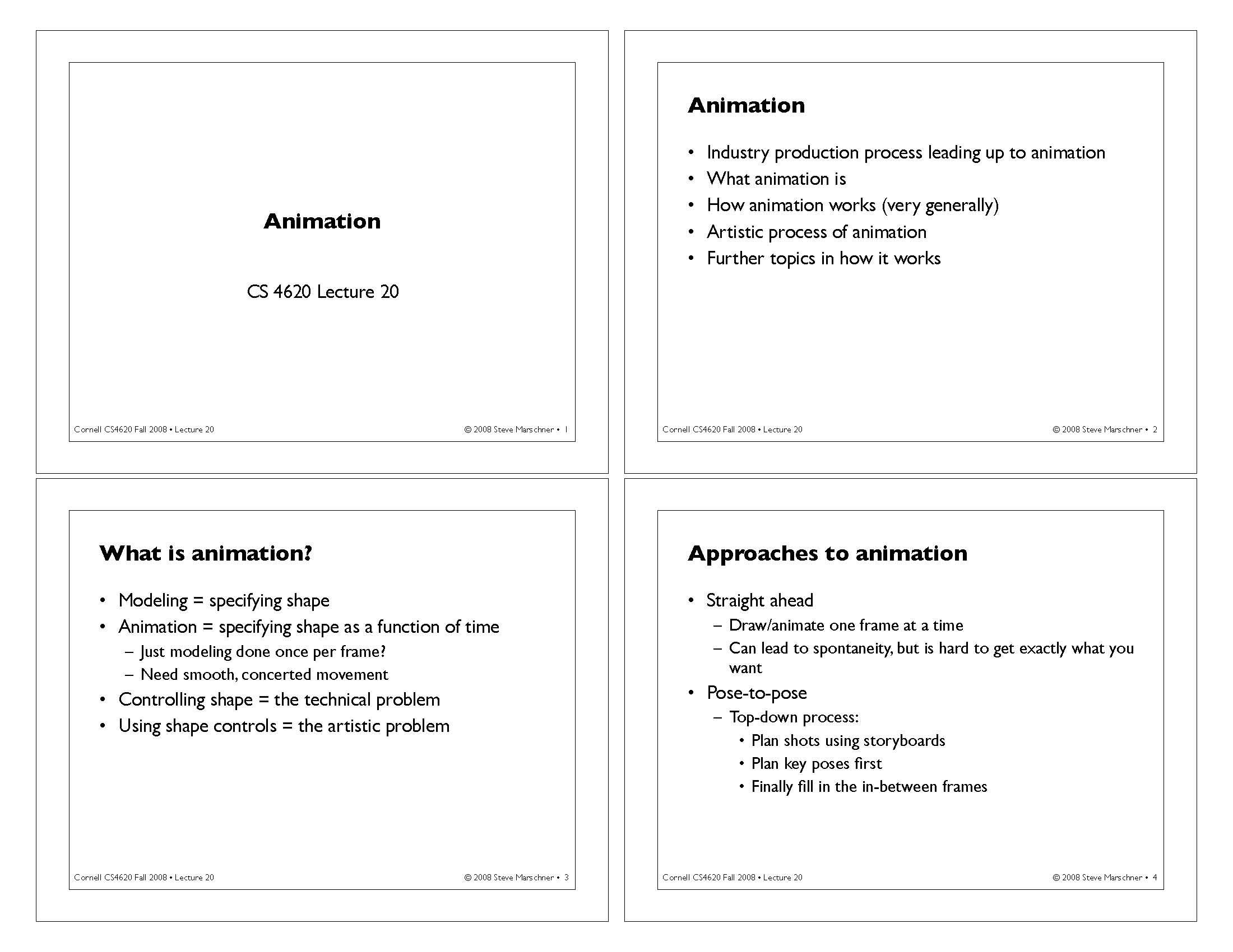 Computer Graphics I