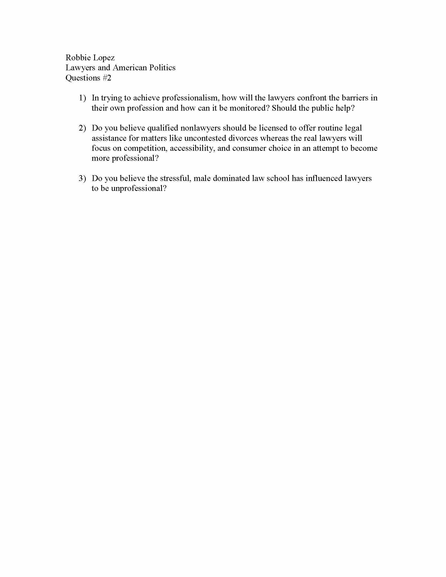 SEM LAWYERS & POLITICS