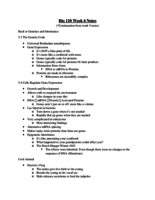 Bio 110 Week 6 Notes