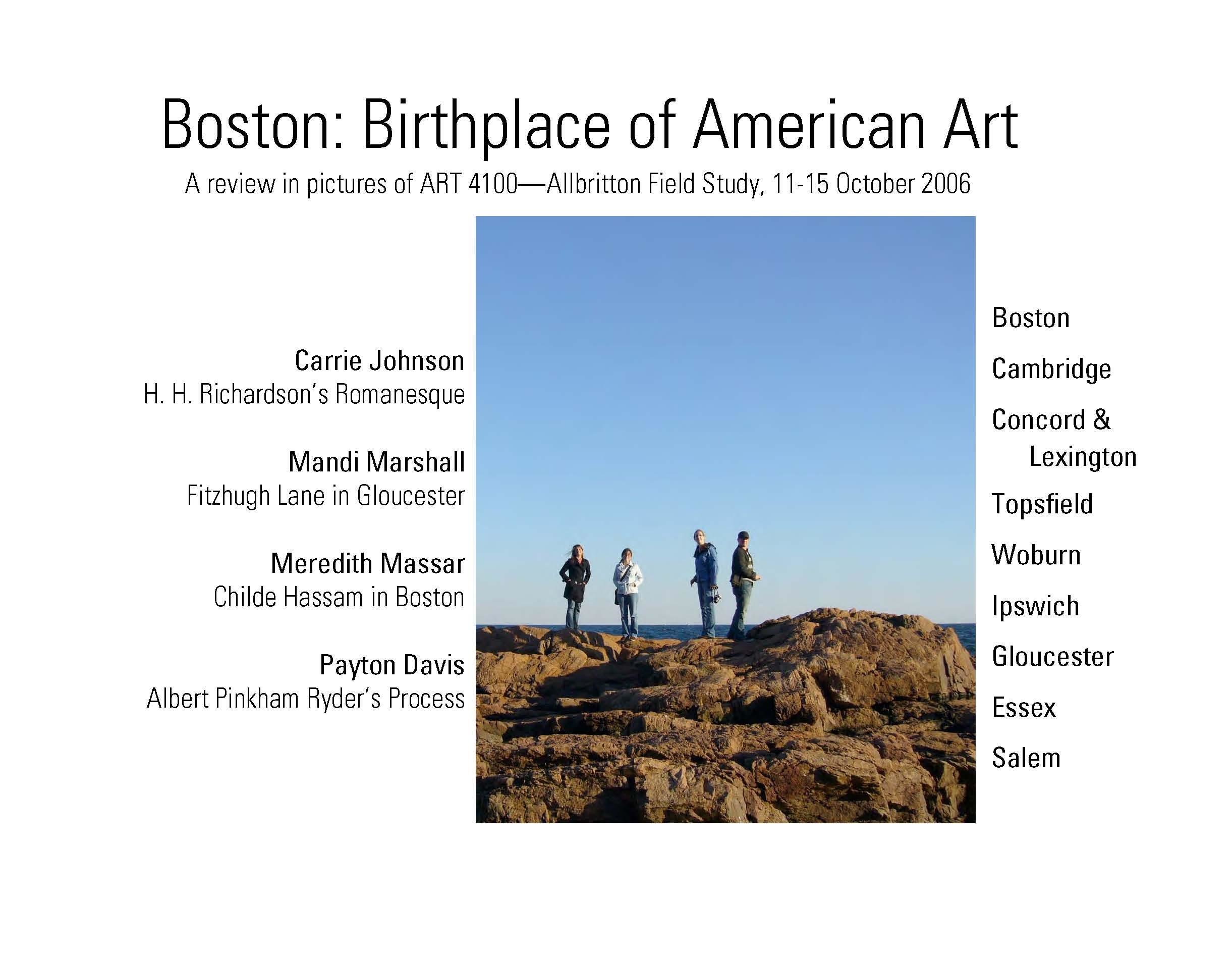 Field Studies in Art History