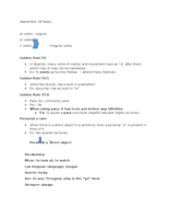 September 17th and 18th notes