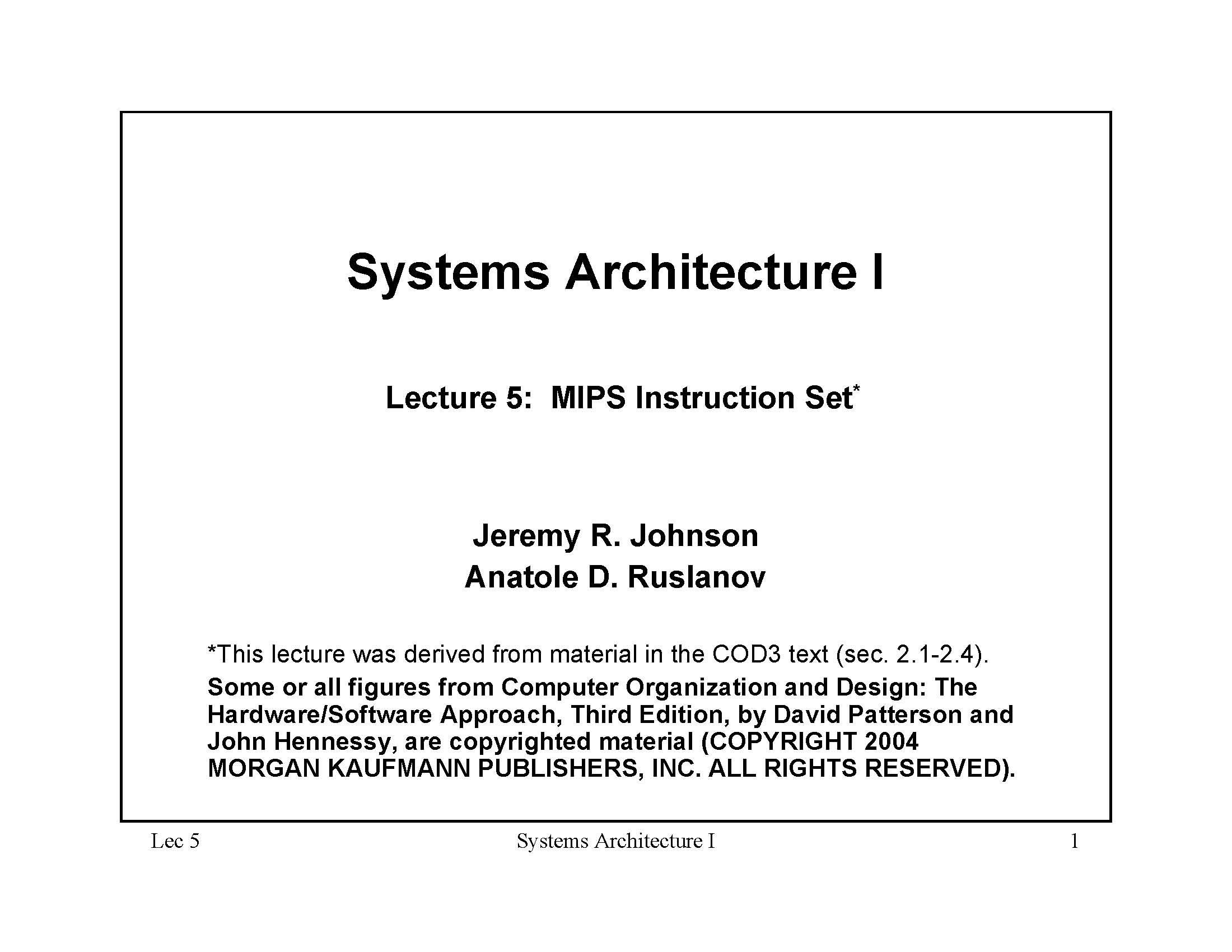 SystemsArchitecture