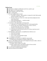 "Horatio Alger" -  Harlon Dalton Essay Notes