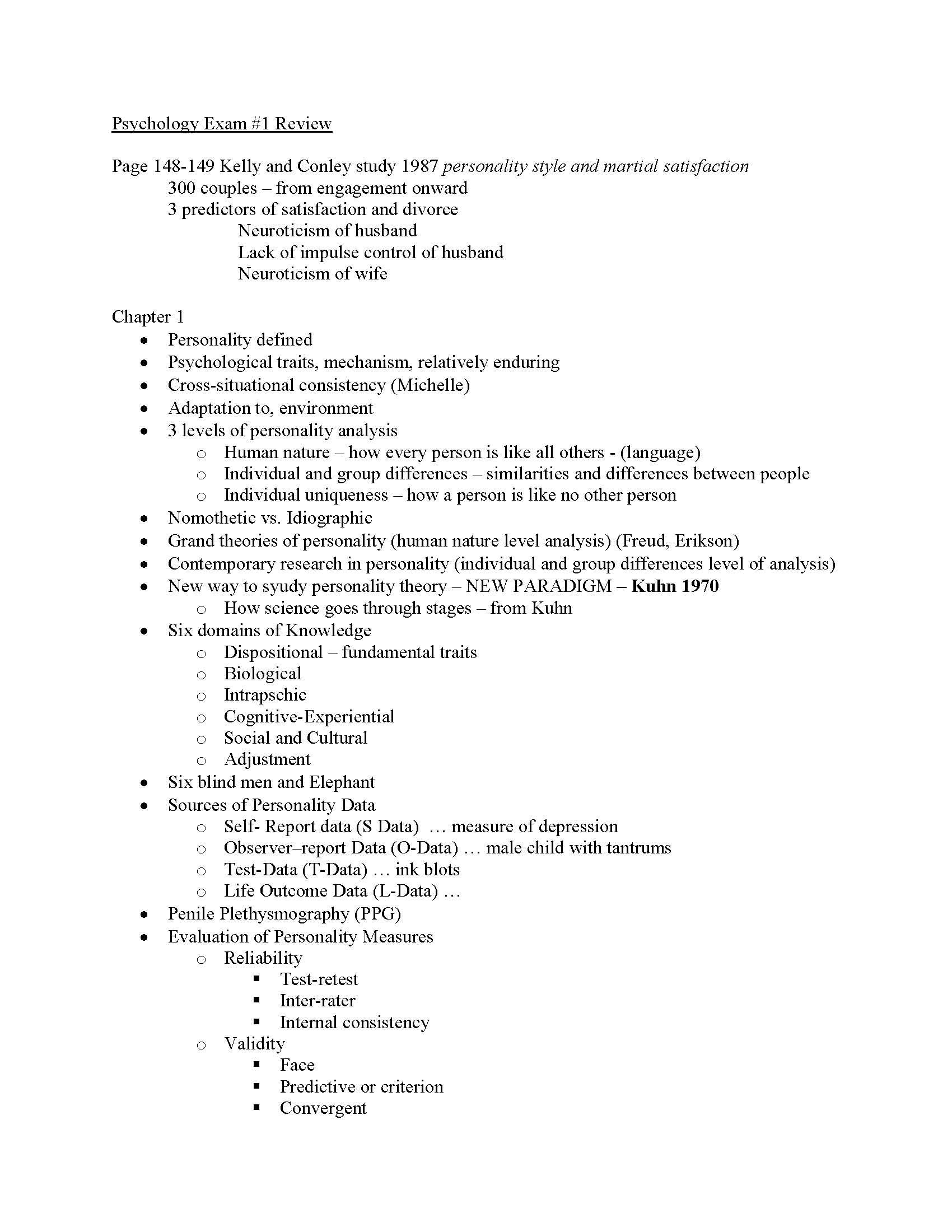 ApproachestoPersonality