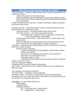 Notes from Lecture 4 - What Parts of my Personality are Set at Birth?