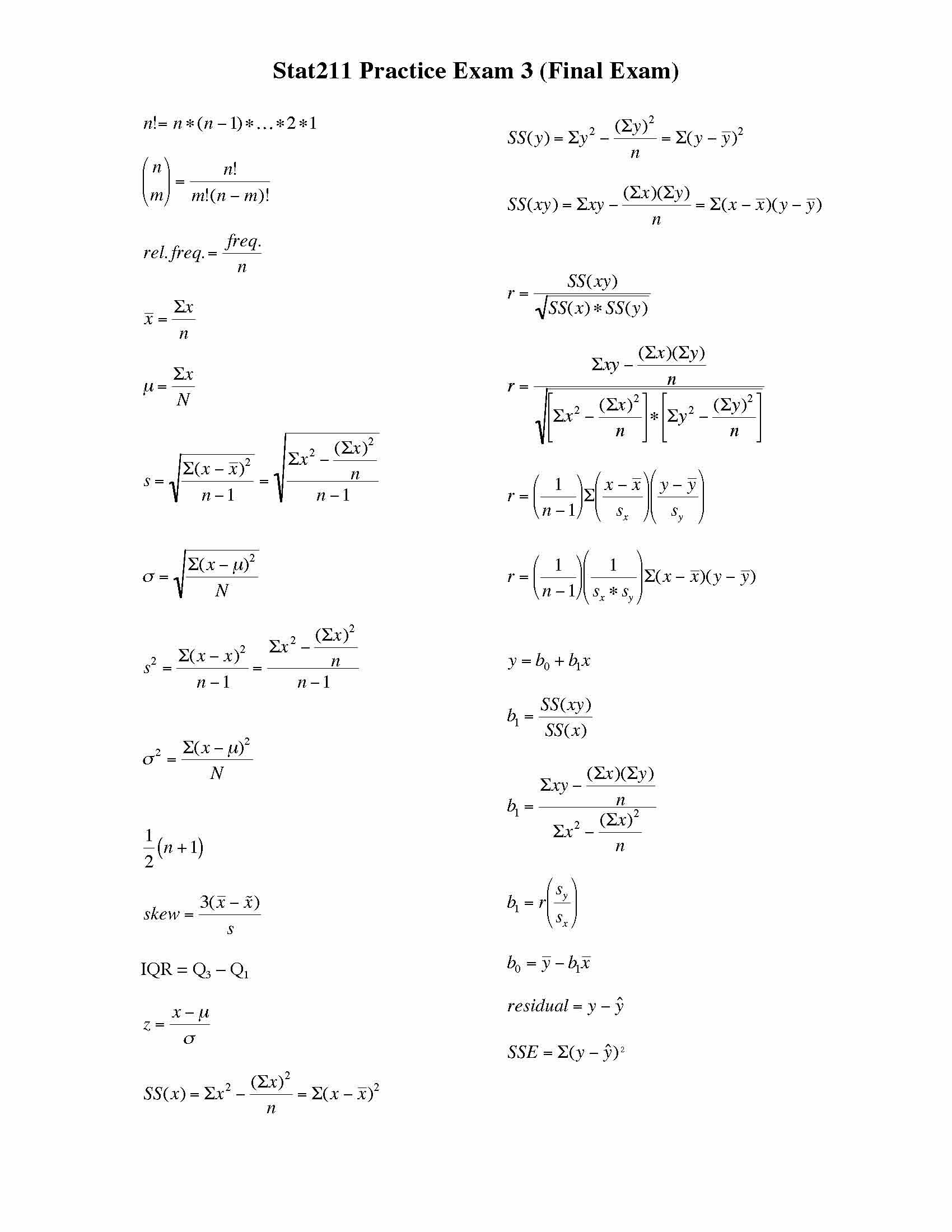 Elemntry Statistical Inference