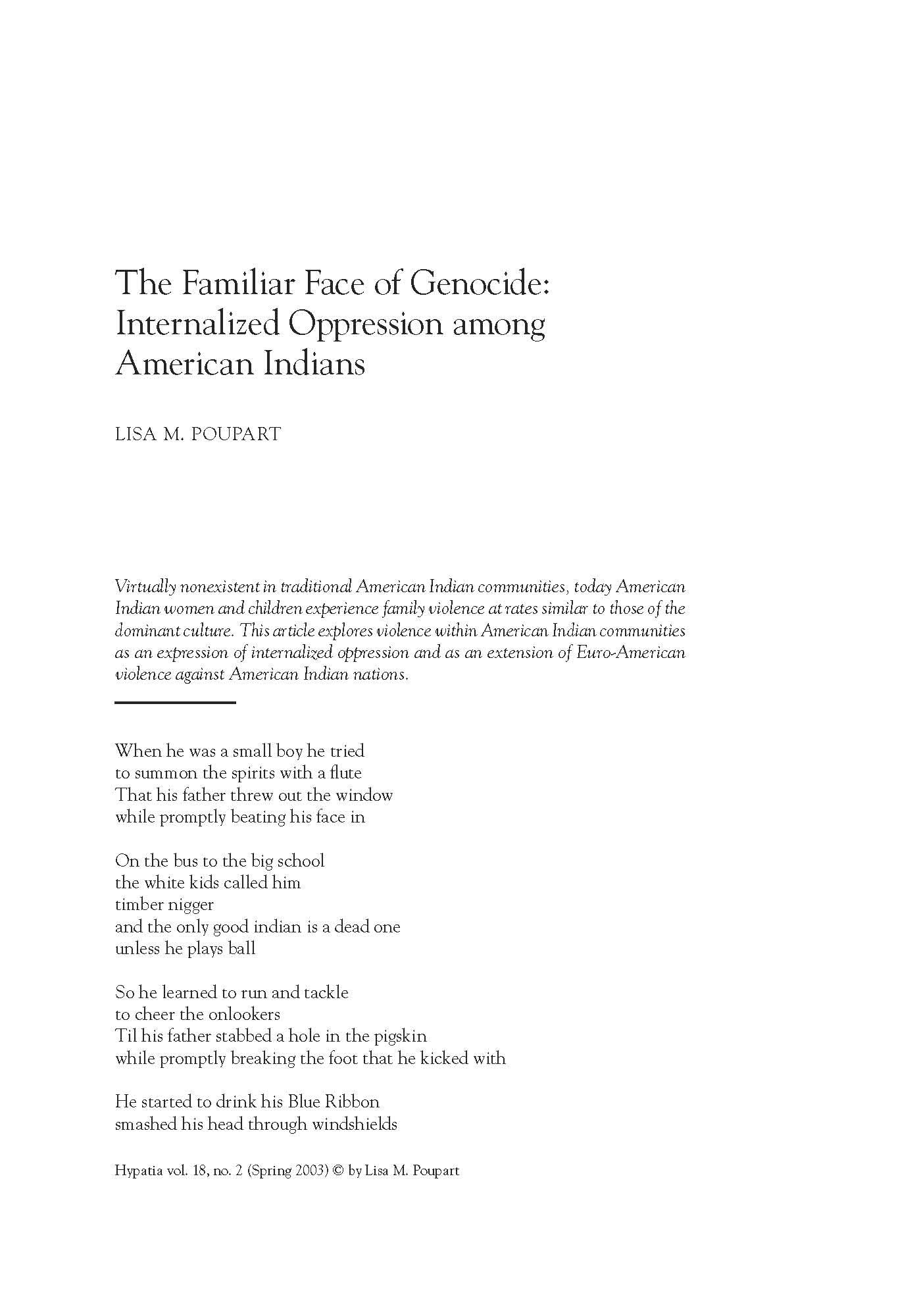 American Indian Literature