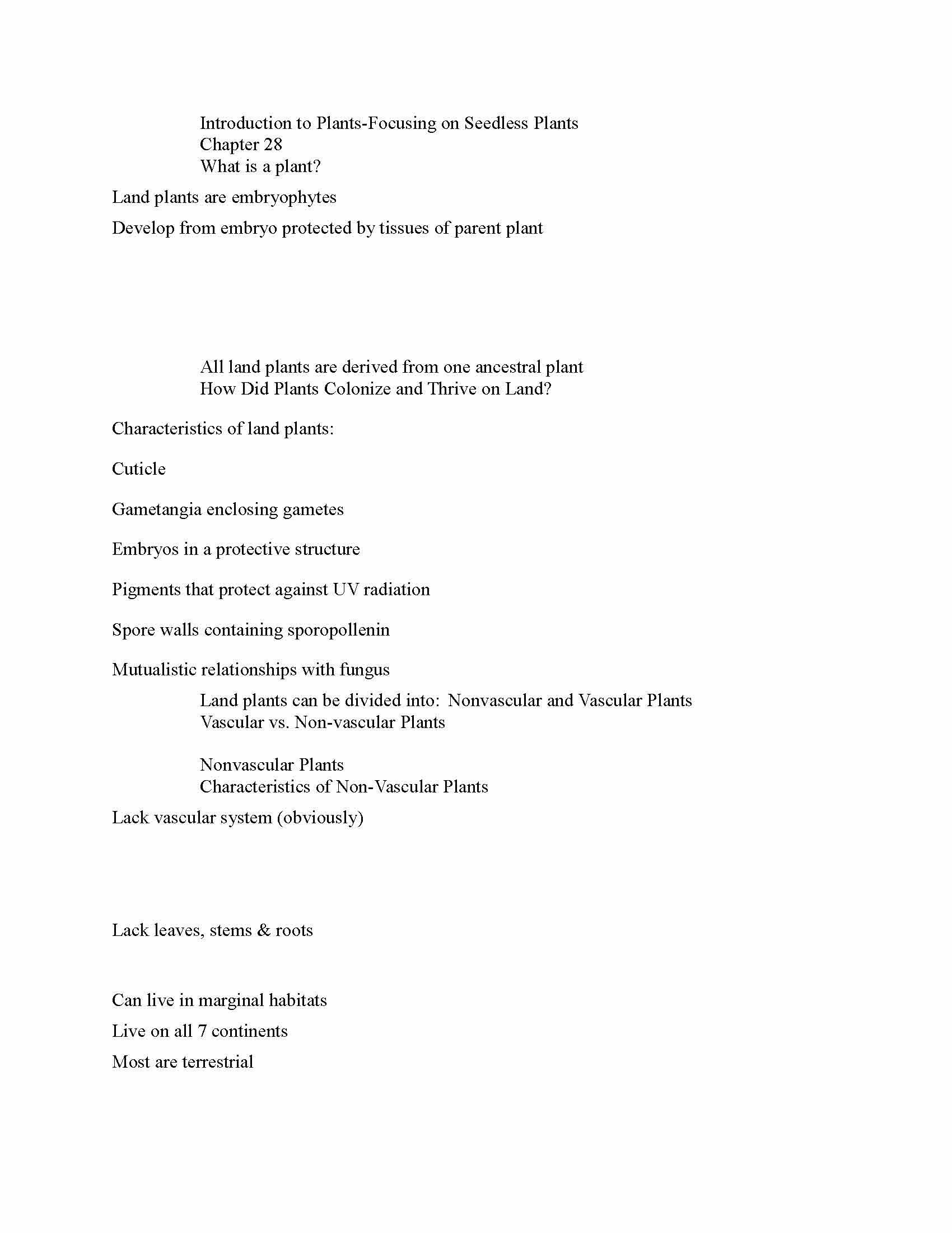 Principles of Biology II