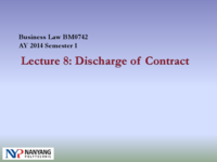 Lecture note 8 on Business Law