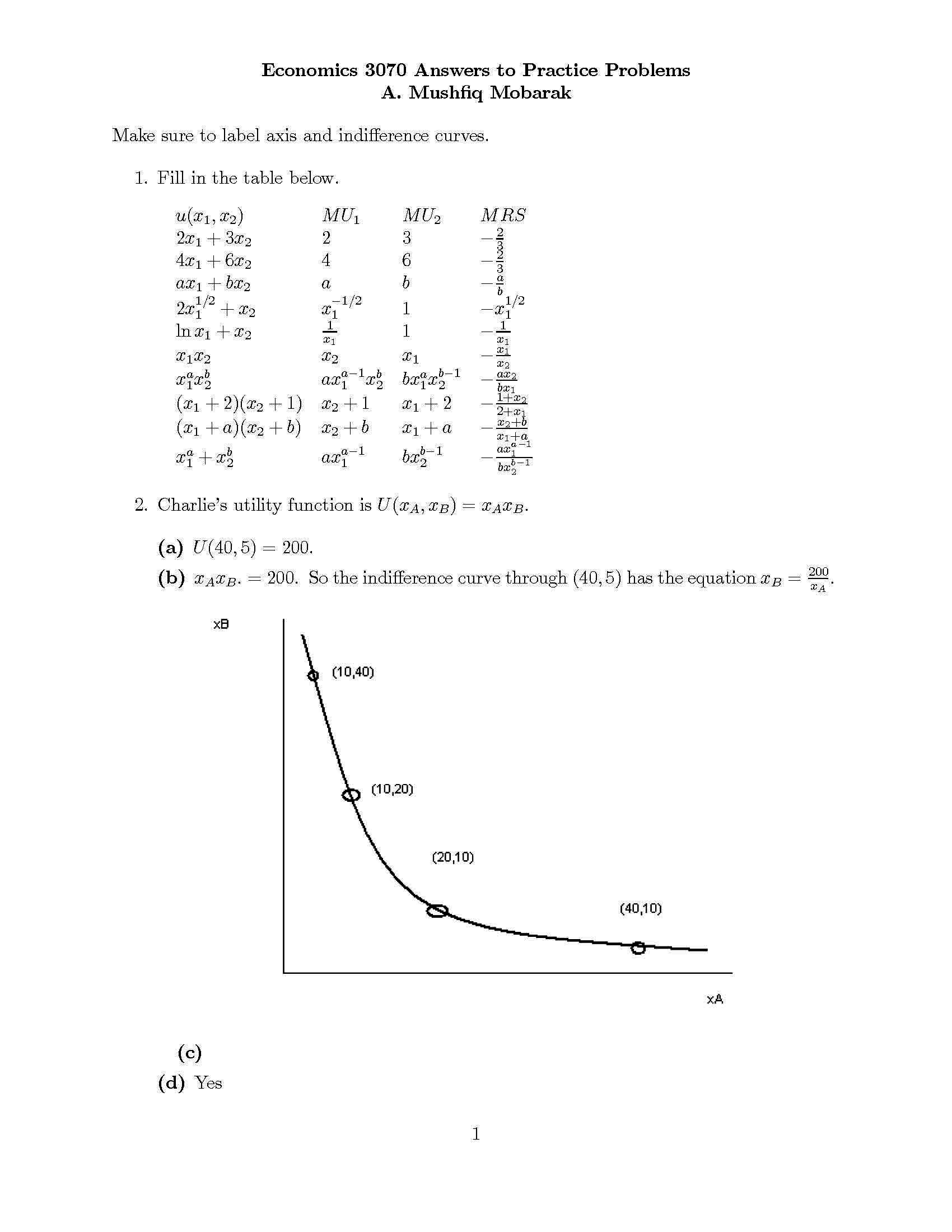 Intermediate Microeconomic Theory