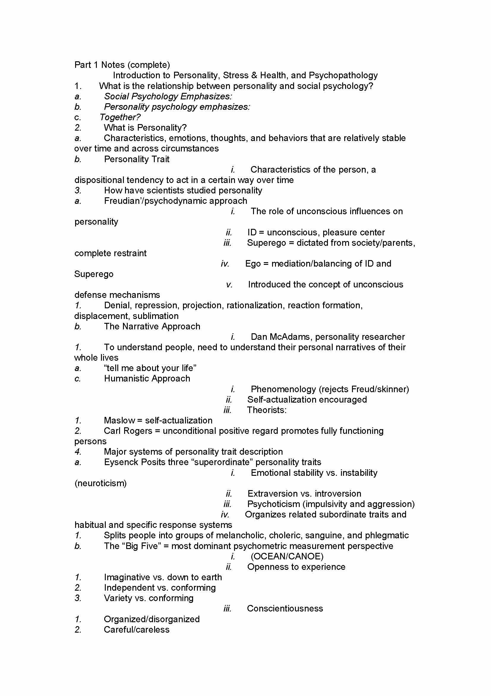 Introduction to Psychology