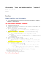 Measuring Crime and Victimization - Chapter 2
