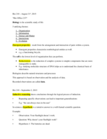 Bio 210 Day(s) 1-3