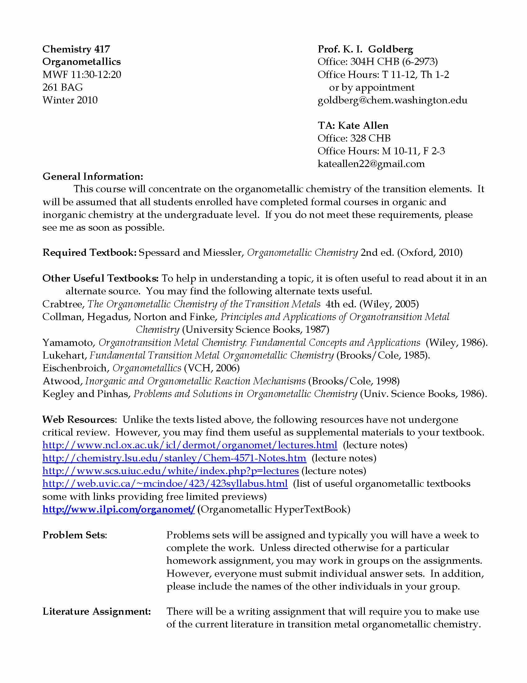 ORGANOMETALLIC CHEM