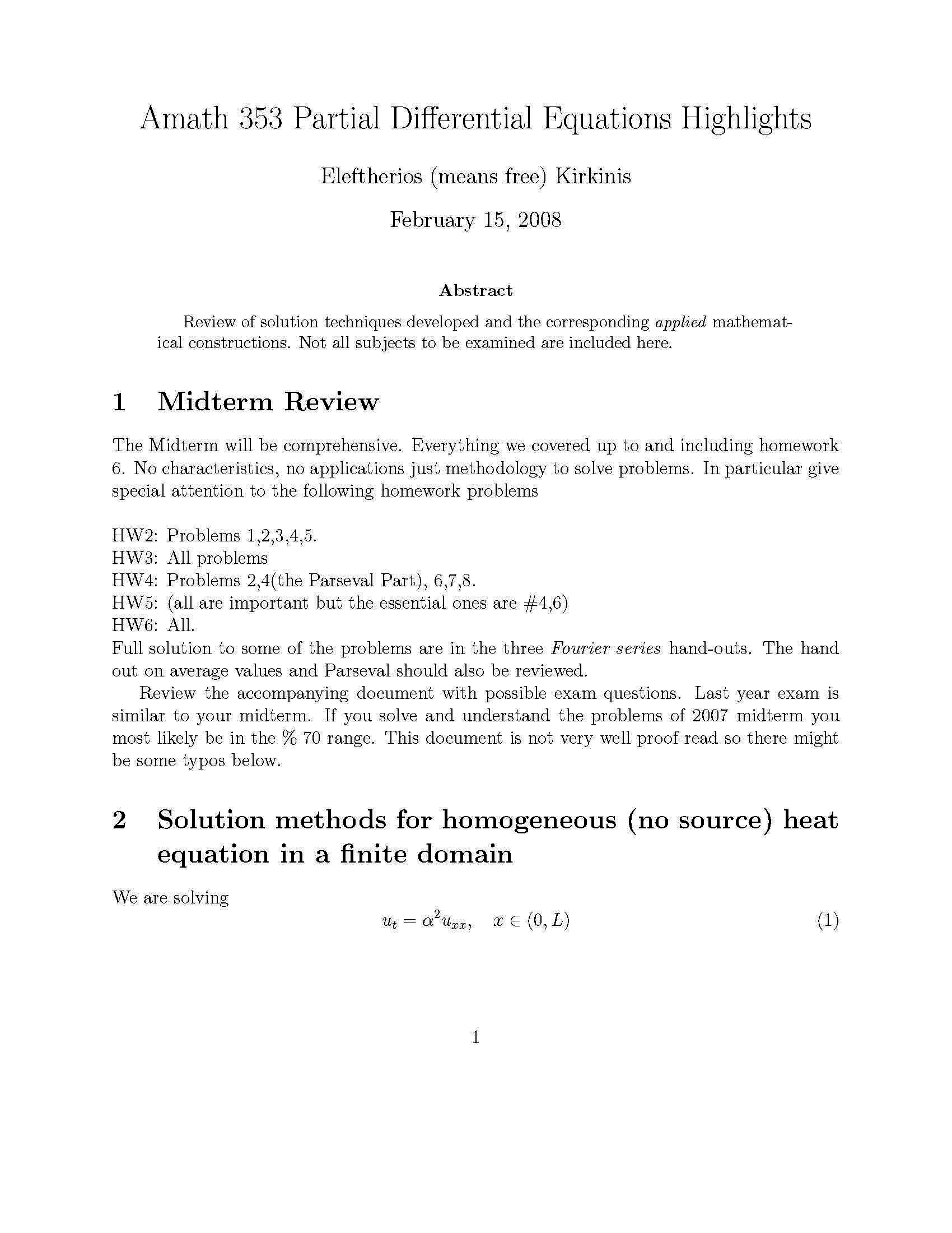 PARTIAL DIFF EQNS