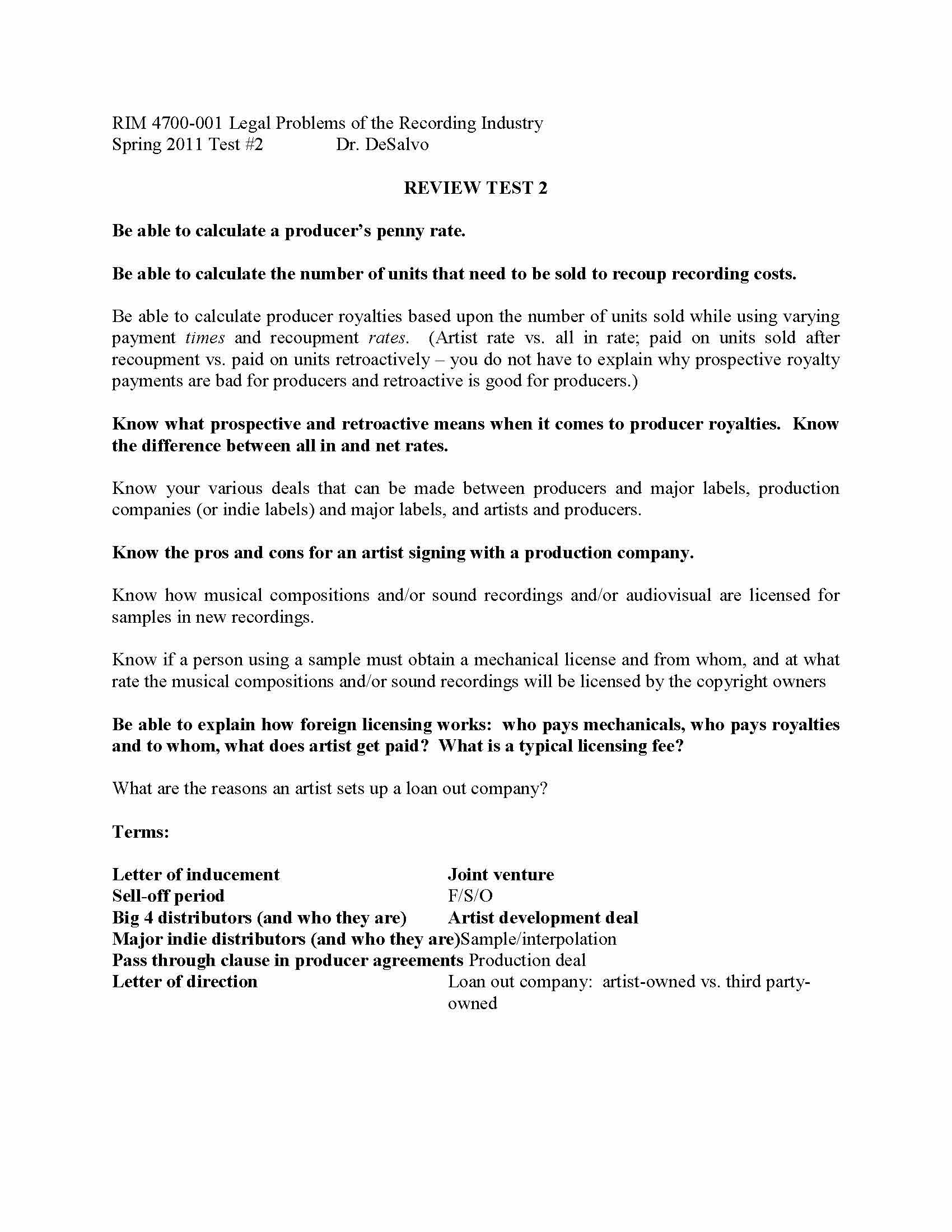 Contracts and Legal Issues