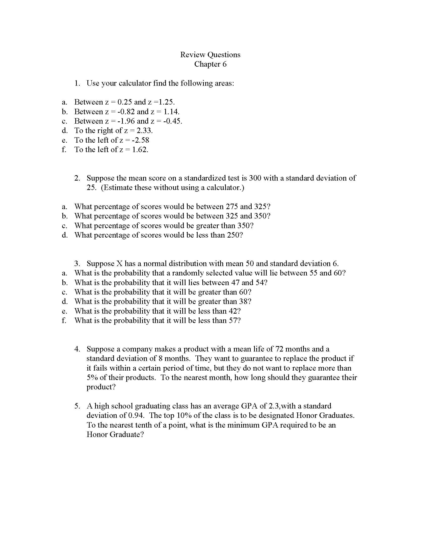 Introduction To Statistics