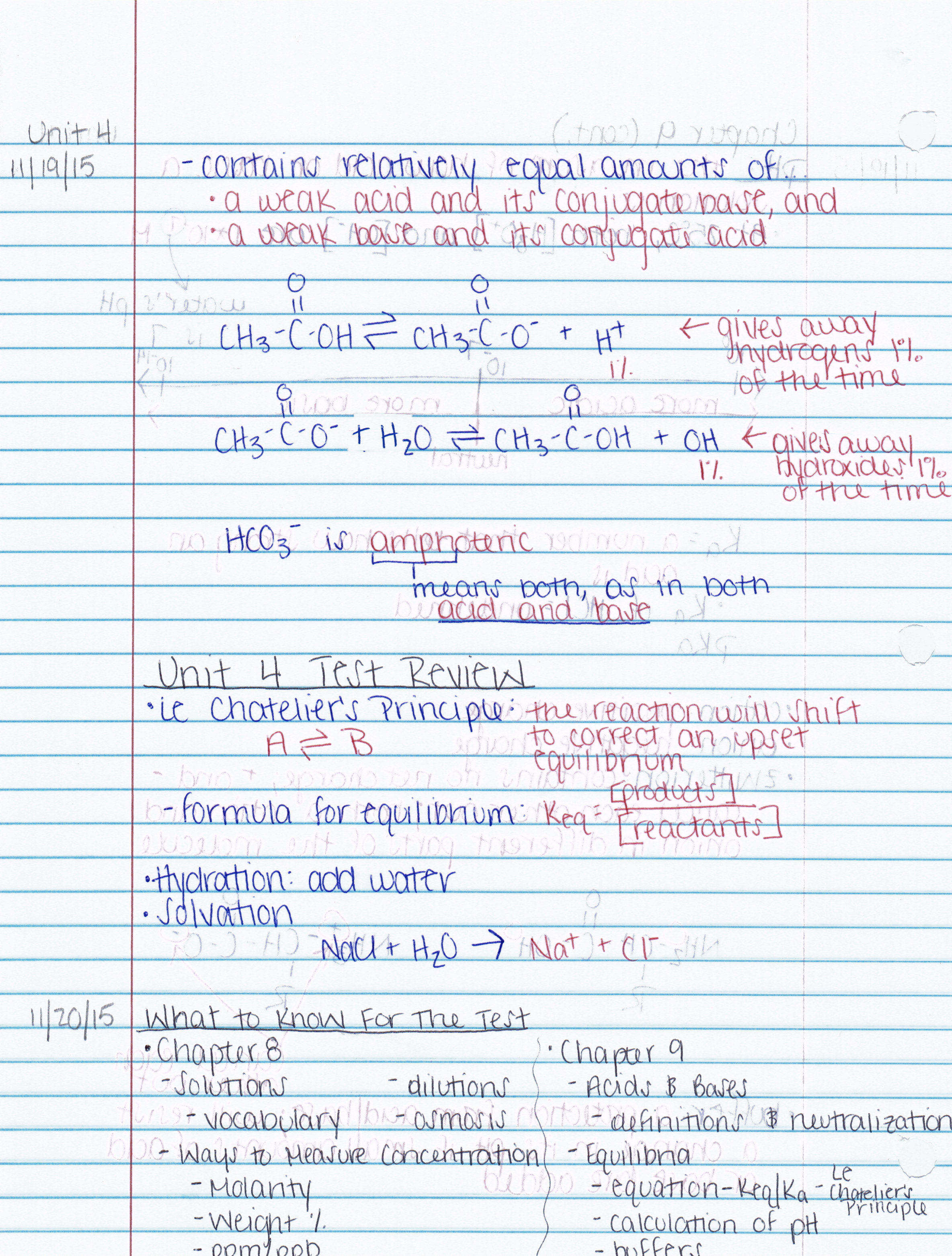 Unit 4 Test Materials