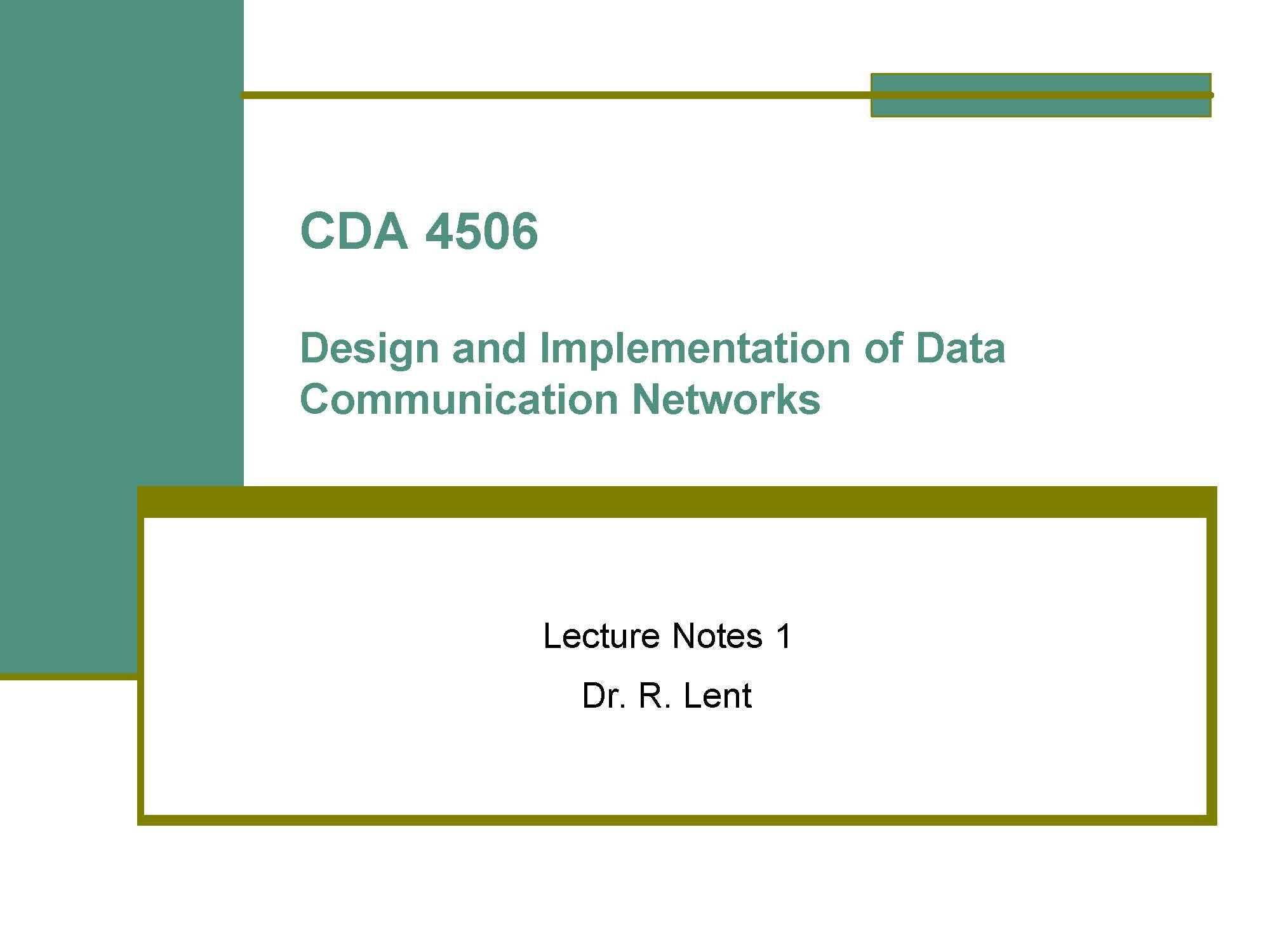 DESIGN & IMPL COMP COM NETWK