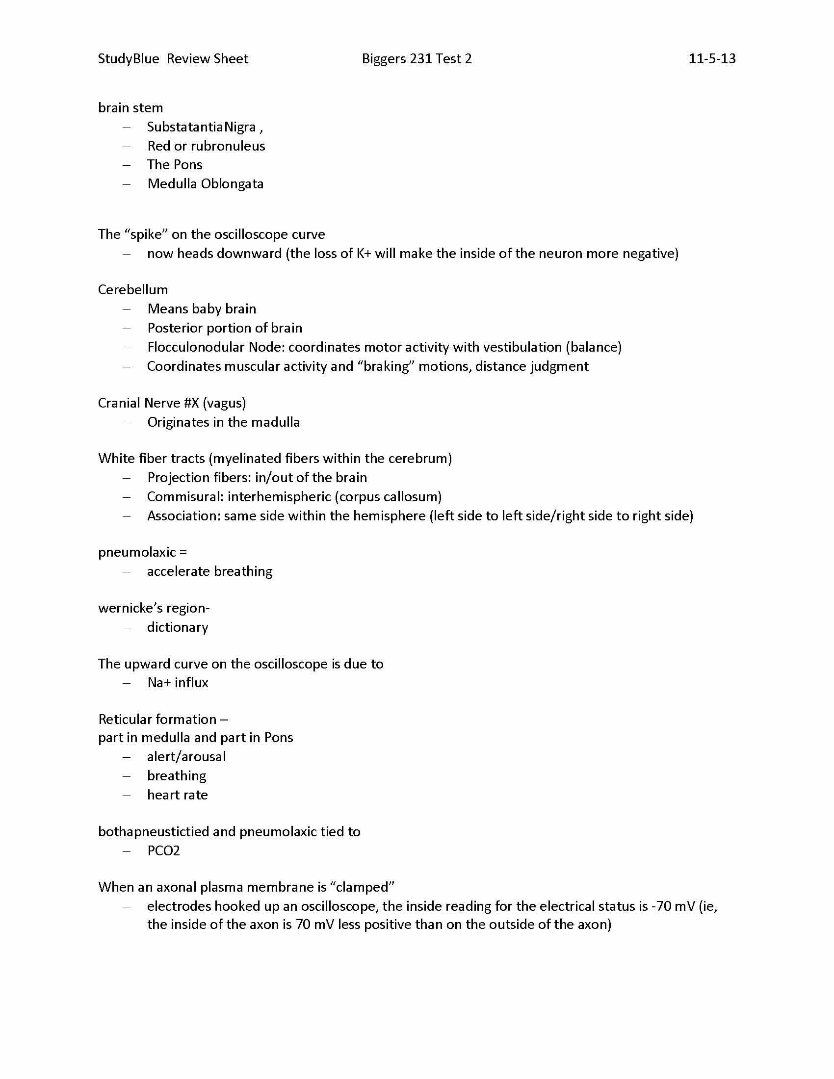 LAB FOR BIOL 231