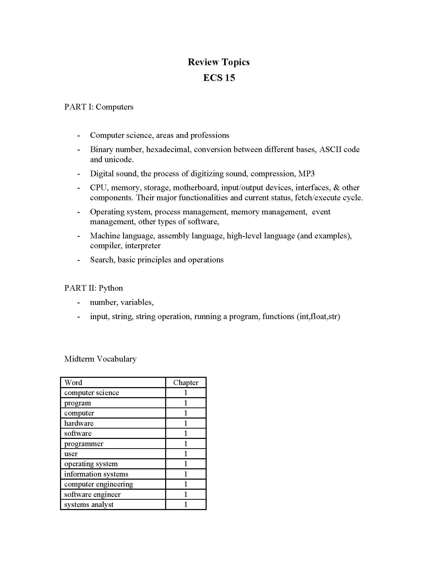 Intro To Computers