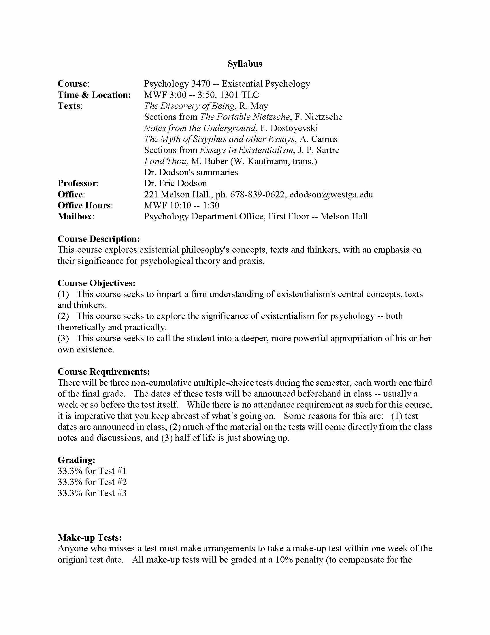 Existential Psychology