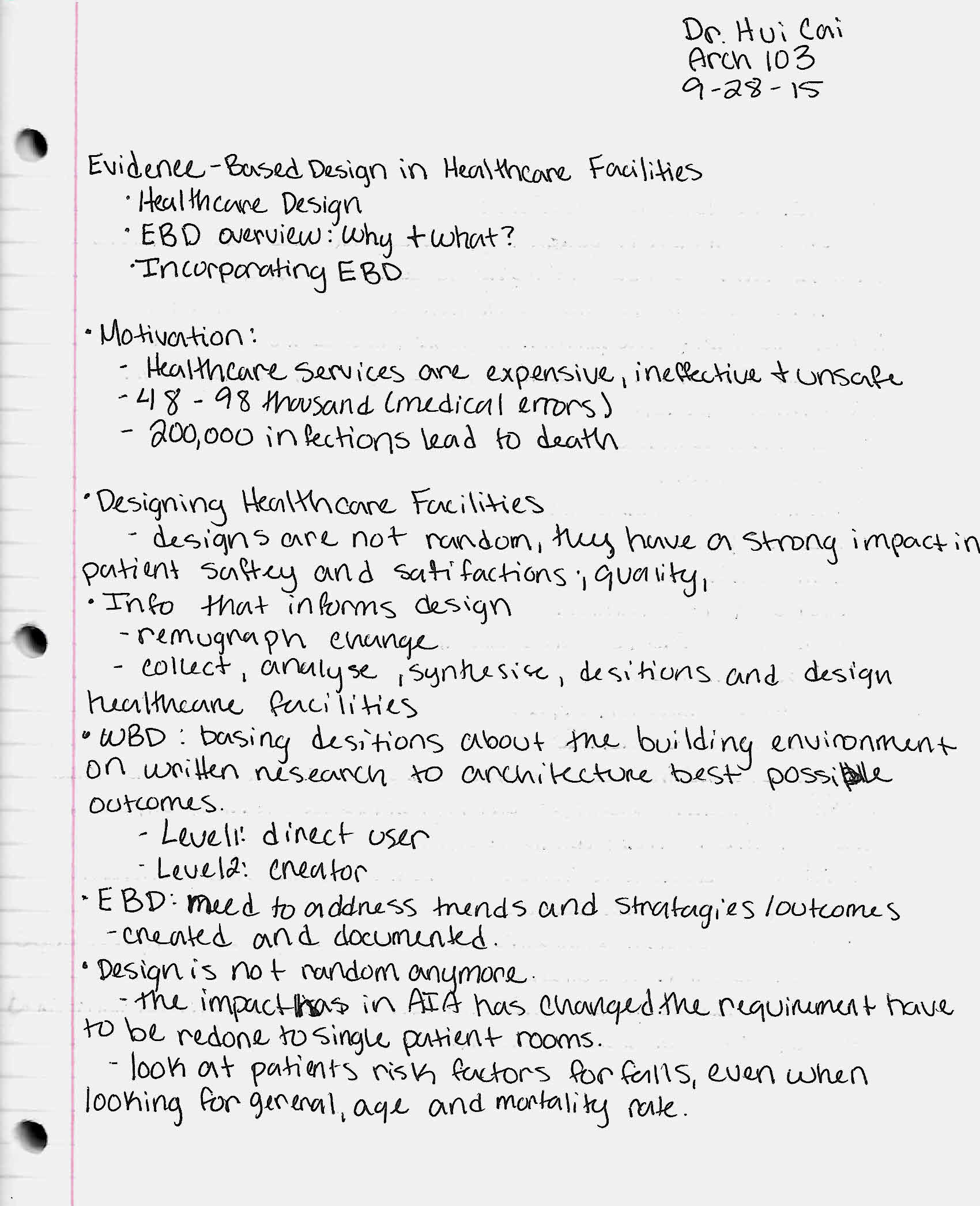 Evidence-Based Design in Healthcare Facilities