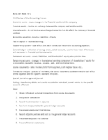Intermediate Accounting I Semseter of notes (Fall 2010)