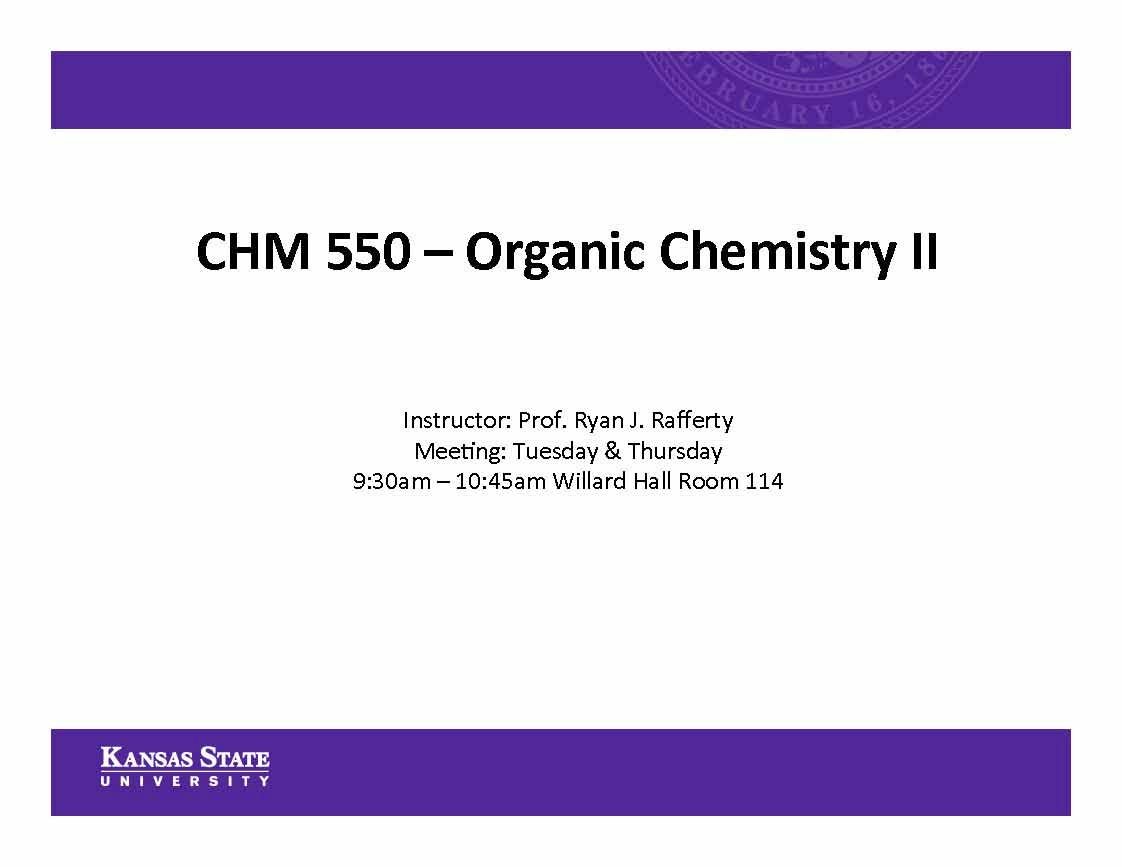 Organic Chemistry 2