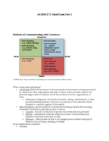 AESHM 275 Final Exam Study Guide Part 2 