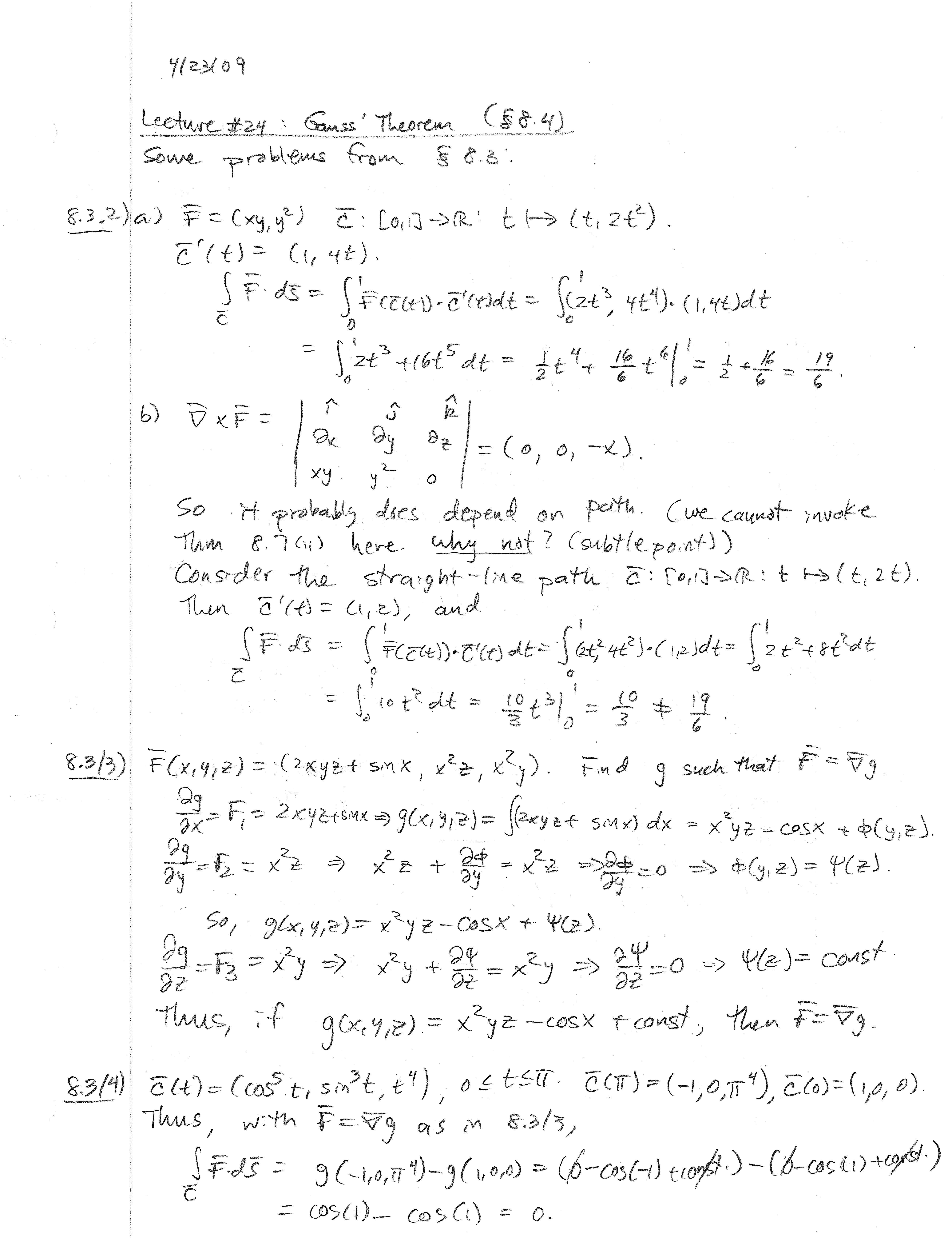 Calculus IV