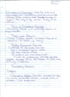 Lecture Notes: Aug. 17, 19, 21