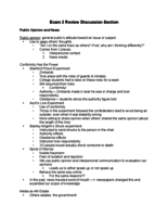 Exam 2 Dicussion Section Study Review 