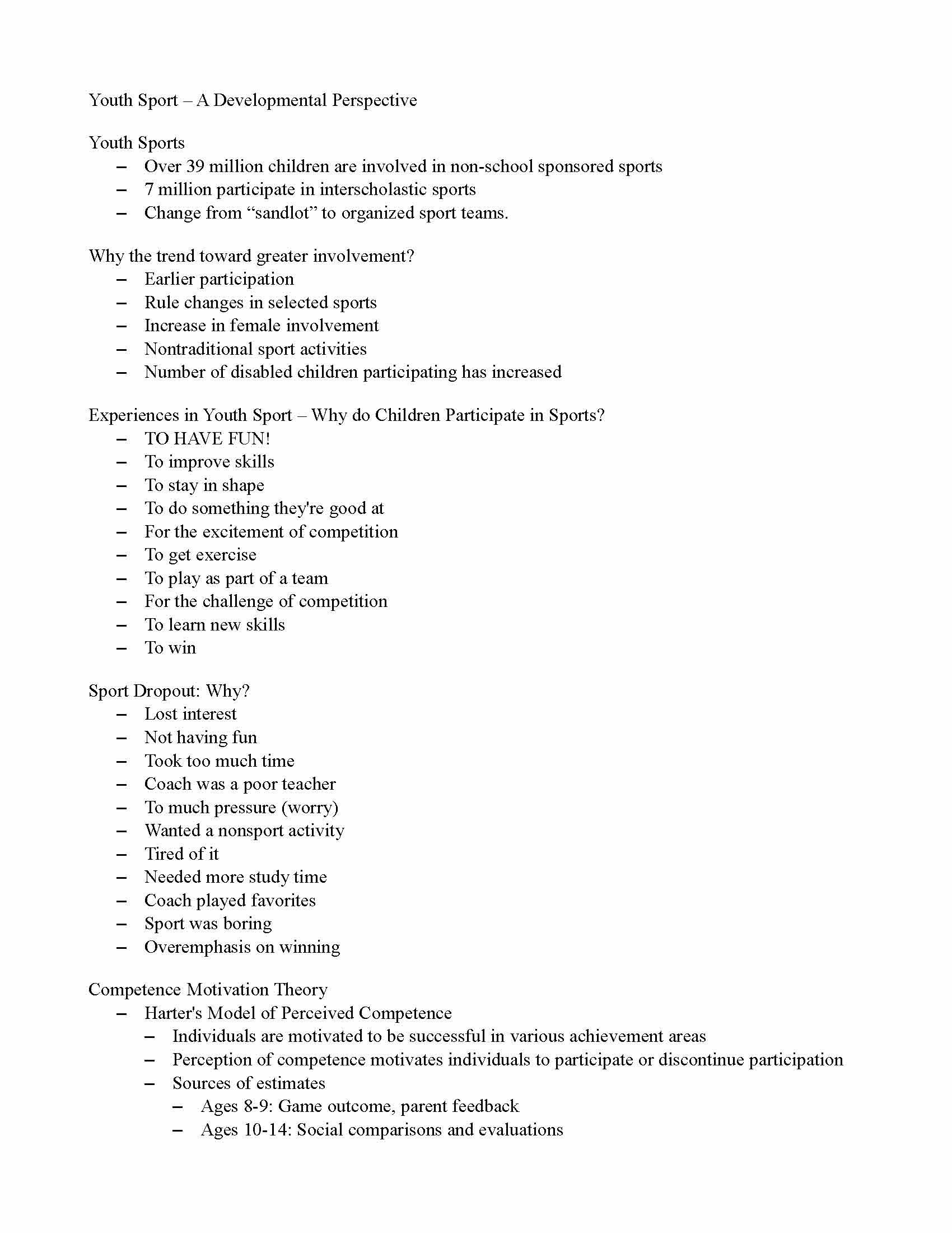 Physical Growth & Motor Behav