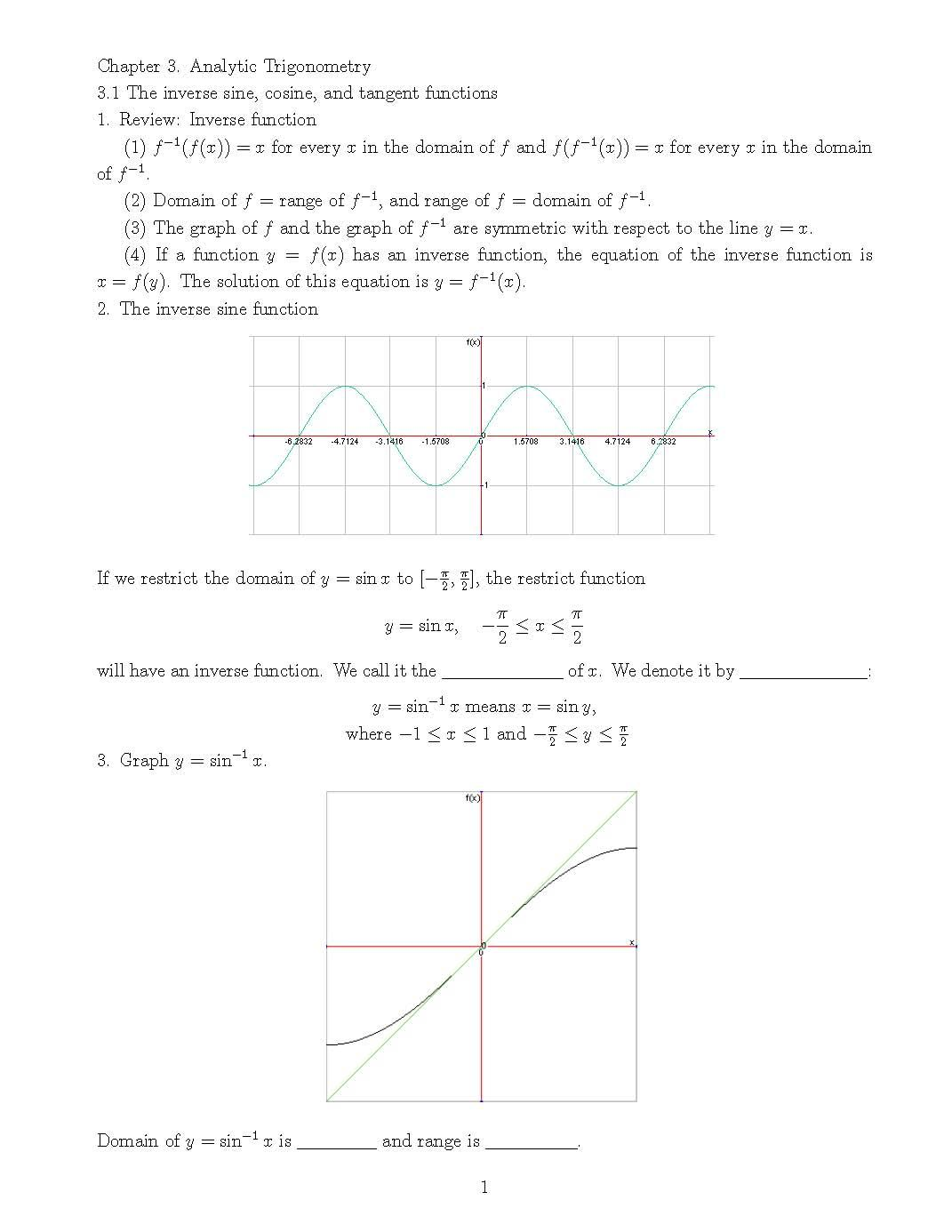 College Trigonometry